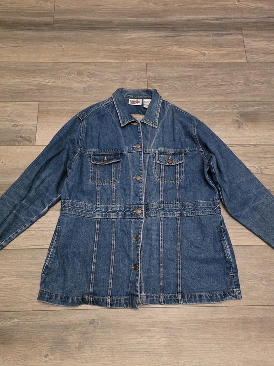 bill blass Jackets & Blazers - Vintage 90s Bill Blass Jeans Denim Chore Jacket / Longline Coat Size XL